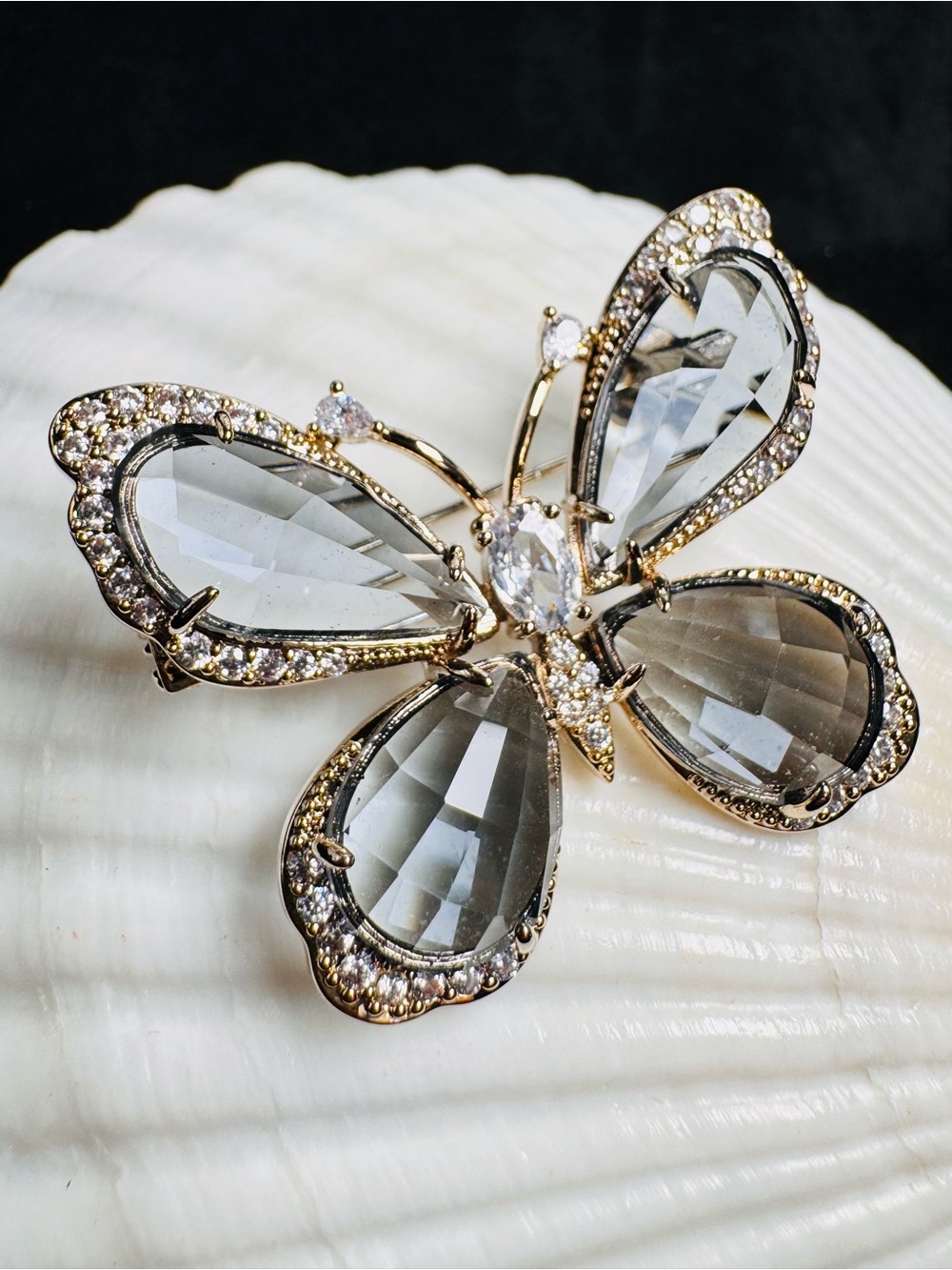Swarovski Crystal Elements Butterfly Statement Brooch